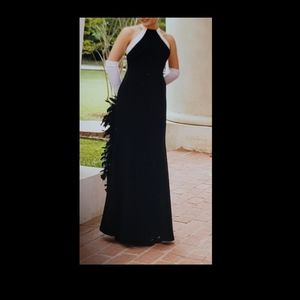 Georgio Black and white halter dress size 0